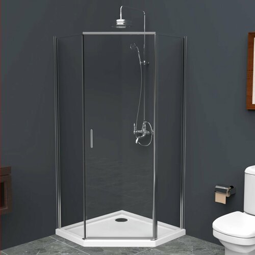 Душевой уголок BelBagno Uno-195 P 1 100 C Cr душевой уголок belbagno uno uno 195 r 2 85 c cr 85х85x195 см стекло прозрачное профиль хром