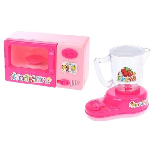 фото Игровой набор наша игрушка family appliance розовый