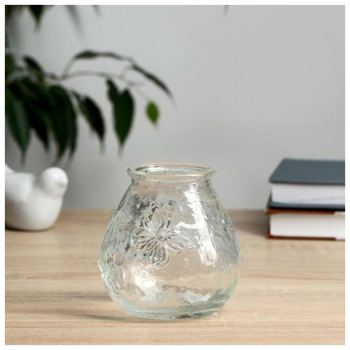 фото Evis Ваза "Бабочки" микс d-5см, 9х10 см,