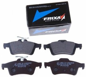 Дисковые тормозные колодки задние Frixa FPE102 для Ford Focus, Mazda 3, Peugeot 508, Citroen C5 (4 шт.)