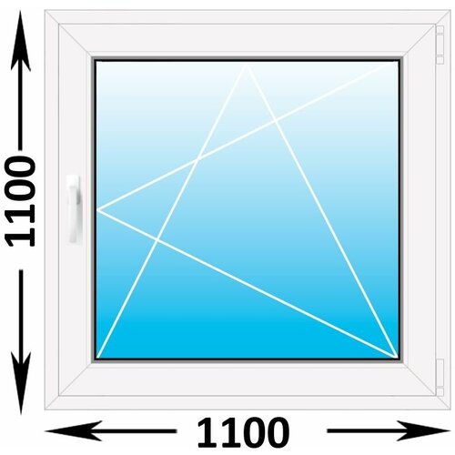 Пластиковое окно Veka WHS одностворчатое 1100x1100 (ШxВ)