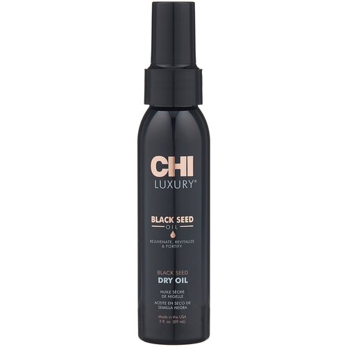 CHI Luxury Black Seed Oil сухое масло с экстрактом семян черного тмина для волос, 89 мл, бутылка chi luxury black seed oil black seed dry oil масло сухое chi luxury с экстрактом семян чёрного тмина 15 мл