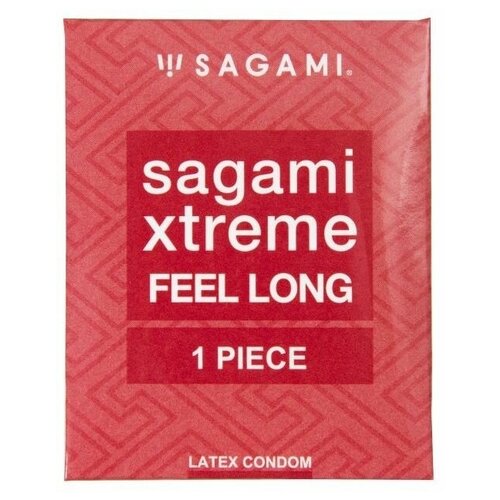 Утолщенный презерватив Sagami Xtreme Feel Long с точками - 1 шт.