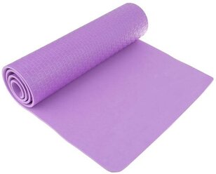 Коврик для йоги Sangh Yoga mat, 183х61х0.7 см фиолетовый однотонный