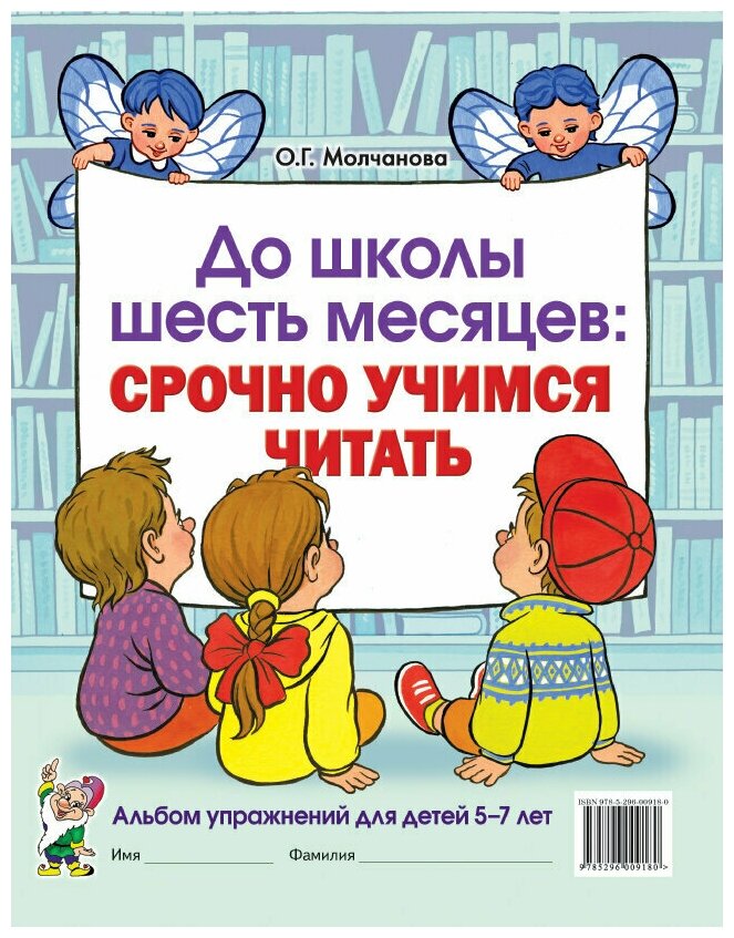 До школы шесть месяцев: срочно учимся читать. Альбом упражнений для детей 5-7 лет/Учебное пособие/Книги для первого чтения