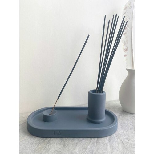 Подставка для аромапалочек и Пало Санто из гипса LA'DESIGN