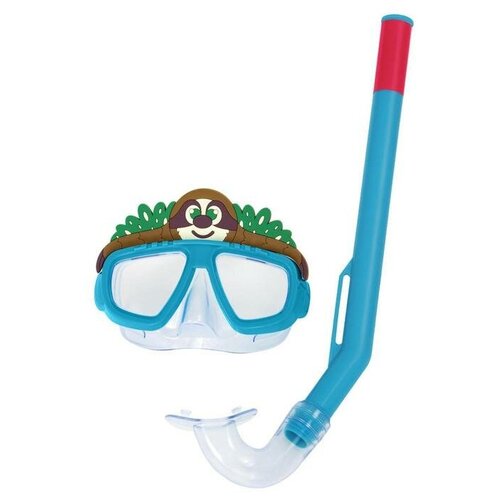 Bestway Набор для плавания Lil Animal, маска, трубка, обхват 48-52 см, цвета микс, 24059 Bestway