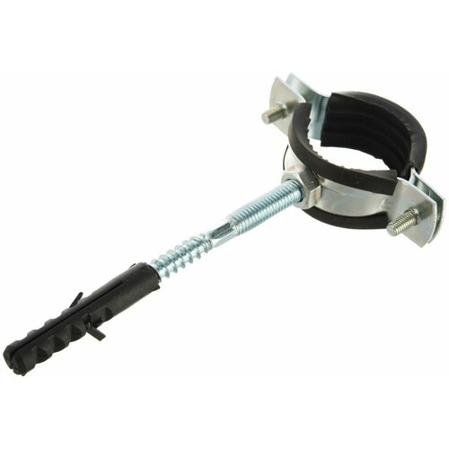 Металлорезиновый хомут с дюбелем и шурупом СТМ 1 32-36 мм 10 шт 875₽