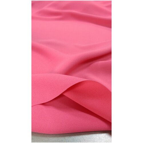 ткань креп плательно костюмной группы ярко розового цвета италия Ткань Креп плательно-костюмной группы ярко-розового цвета Италия