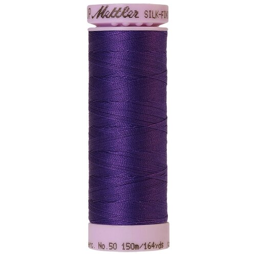 Нить для машинного квилтинга SILK-FINISH COTTON 50, 150 м 100% хлопок 0030 Iris Blue ( 9105-0030 )