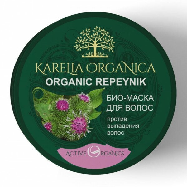 Фратти (Fratty) Био-маска против выпадения волос Karelia Organic Repeynik Репейник 220 мл