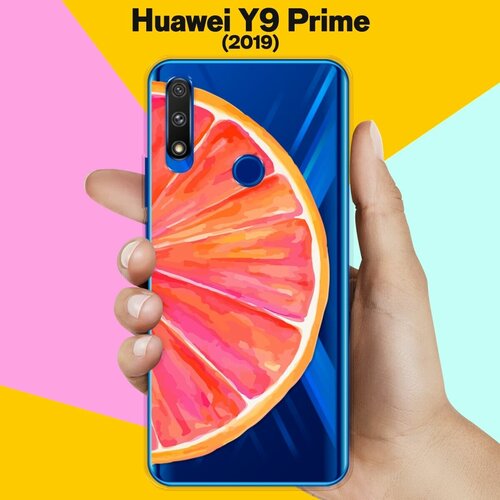 Силиконовый чехол Грейпфрут на Huawei Y9 Prime (2019) силиконовый чехол кот в очках на huawei y9 prime 2019