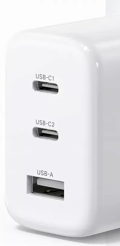 Зарядное устройство сетевое UGREEN 90496 65W, 2*USB Type-C, USB Type-А, белое - фото №6