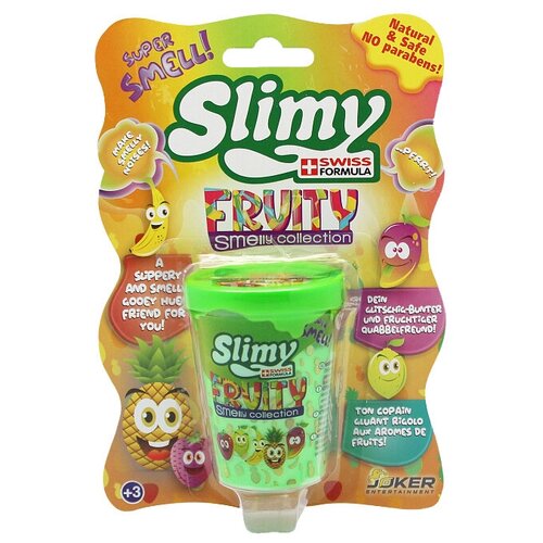 Слайм Slimy Fruity smelly collection с запахом лайма, зеленый