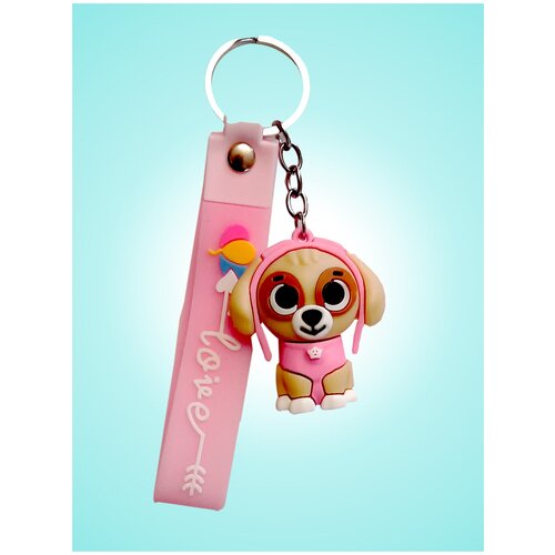 Брелок, гладкая фактура, розовый