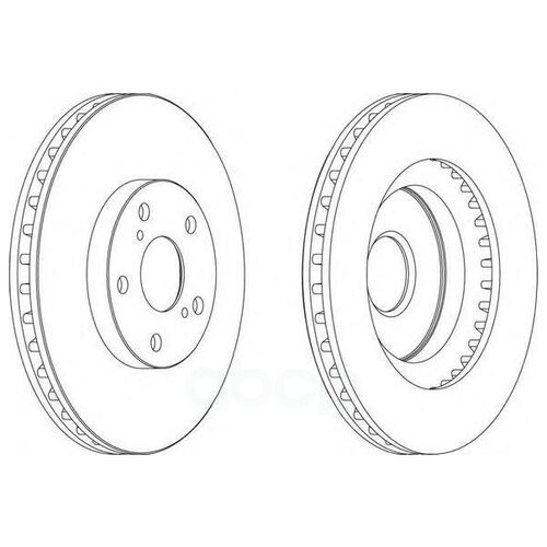 фото Диск тормозной передний toyota camry ferodo ddf1646 ferodo арт. ddf1646