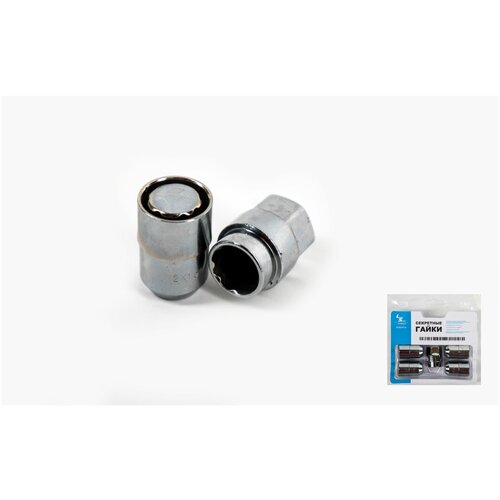 LS к-т Гаек М12x1,5 (36) Хром вращ. Кольцо 1 ключ