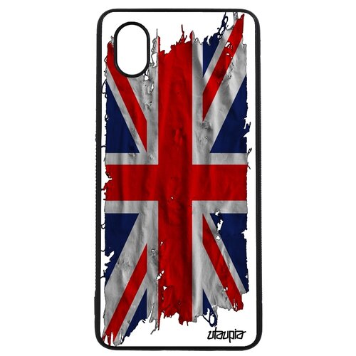фото Чехол на мобильный samsung galaxy a01, "флаг английский на ткани" государственный utaupia