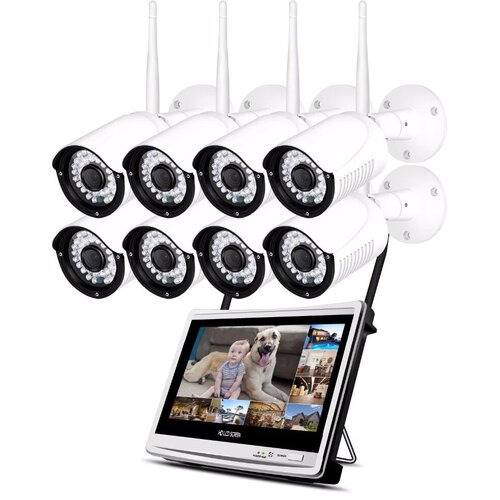 Комплект видеонаблюдения YouSmart WIFI IP 3K KIT 8 камер с монитором 12 дюймов 3K 3588000₽