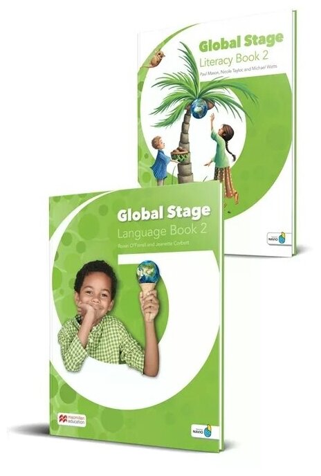 Global Stage 2 Literacy Book 2 and Language Book 2 with Navio App комплект из 2 книг - фото №1