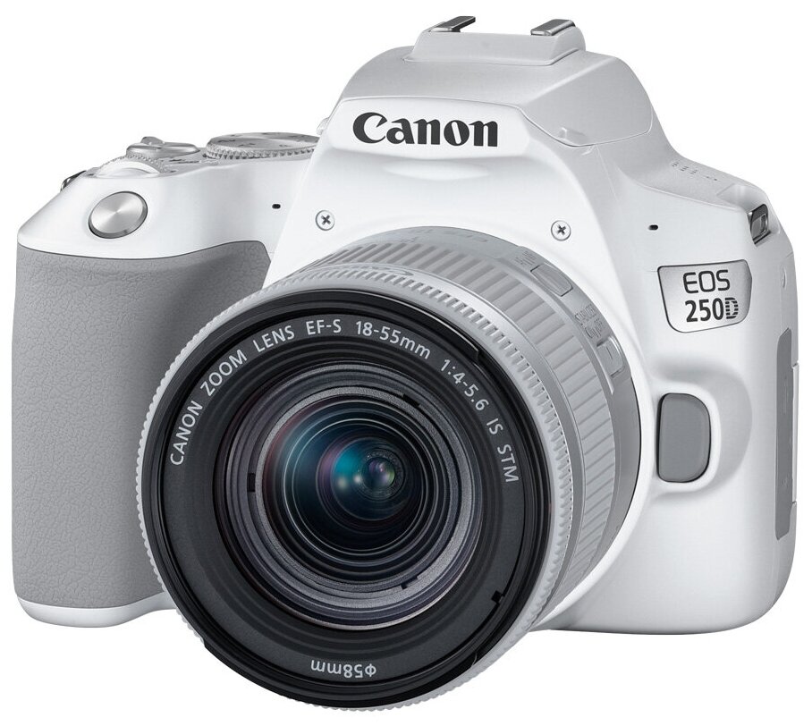 Фотоаппарат Canon EOS 250D Kit EF-S 18-55mm f/4-5.6 IS STM, белый