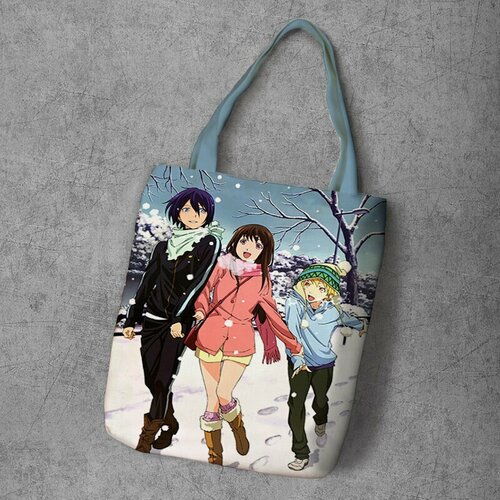фото Сумка шоппер anime dakimakura, фактура рельефная, мультиколор
