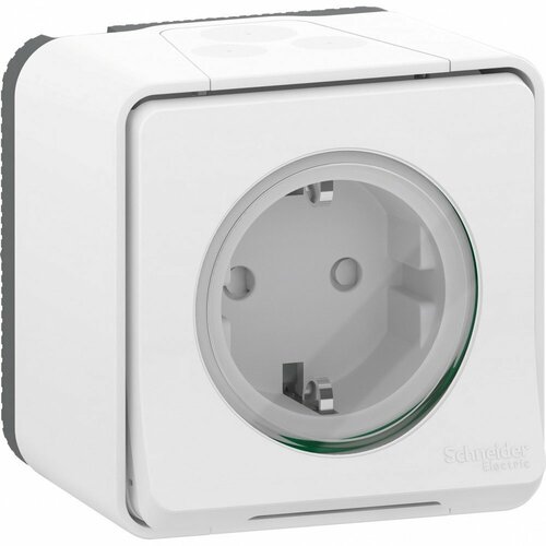 Розетка Schneider Electric MUR39206 Mureva, 16 А, с защитной шторкой, с заземлением