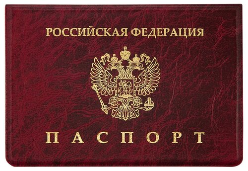 Обложка для паспорта OfficeSpace, красный, мультиколор