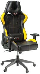 Компьютерное кресло Zombie VIKING 5 AERO игровое, обивка: искусственная кожа, цвет: черный/желтый