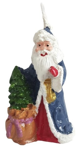 Свеча Феникс Present новогодняя Дедушка Мороз с ёлкой (78323)