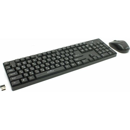 комплект клавиатура мышь oklick 210m черный Комплект клавиатура и мышь OKLICK Wireless 210M Black USB