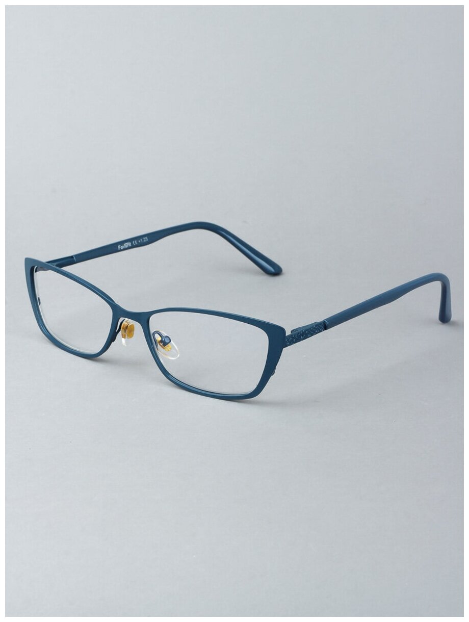 Готовые очки для зрения синие с диоптриями -3.00 футляр