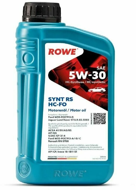 Масло моторное ROWE HIGHTEC SYNT RS SAE 5W-30 (1л.)