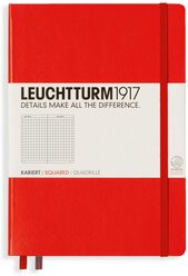 Блокнот Leuchtturm1917 312564 красный A5, 124 листа