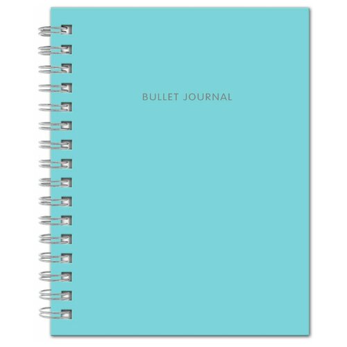 Bullet Journal (Бирюзовый) 162x210мм, твердая обложка, пружина, блокнот в точку, 120 стр.