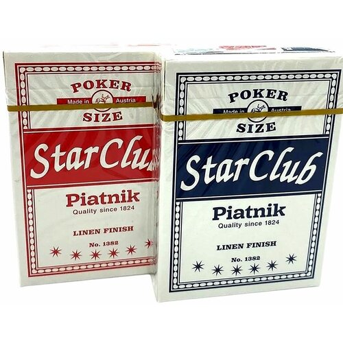 Карты игральные STAR CLUB 55 листов Piatnik /карточные игры /настольная игра