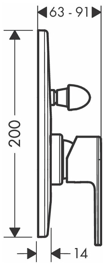 Смеситель для душа Hansgrohe - фото №2