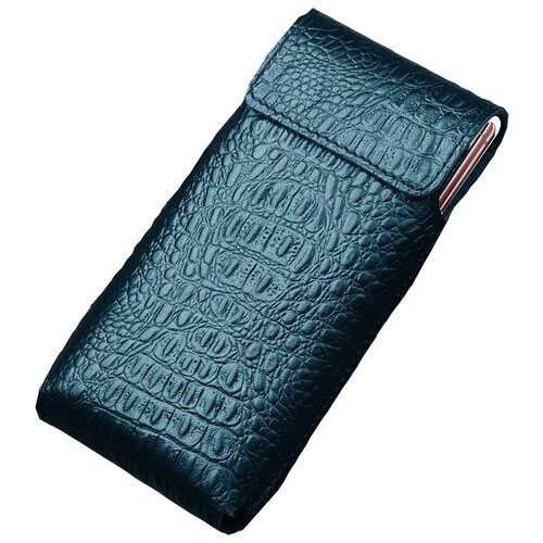 фото Чехол-кобура mypads для samsung galaxy z fold 2 (sm-f916b) из натуральной кожи крокодила зеленого цвета