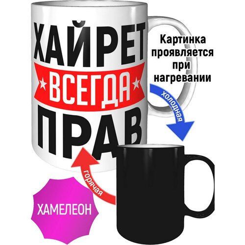 Кружка Хайрет всегда прав - хамелеон