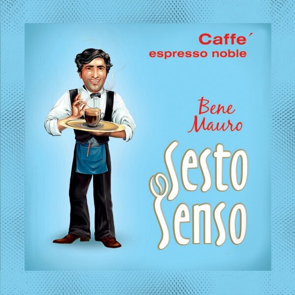 SESTO SENSO / Кофе в чалдах "Bene Mauro" (чалды, стандарт E.S.E, 44 мм ), 120 шт