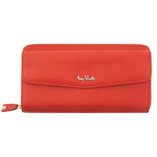 фото Кошелек tony perotti contatto, женская, натуральная кожа, красный