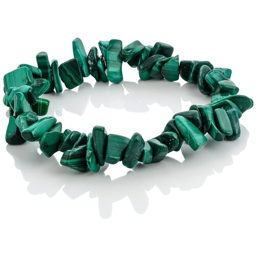 Браслет Balalaika, малахит, размер 17 см, зеленый дизайнерский асимметричный браслет на руку с зеленой керамикой