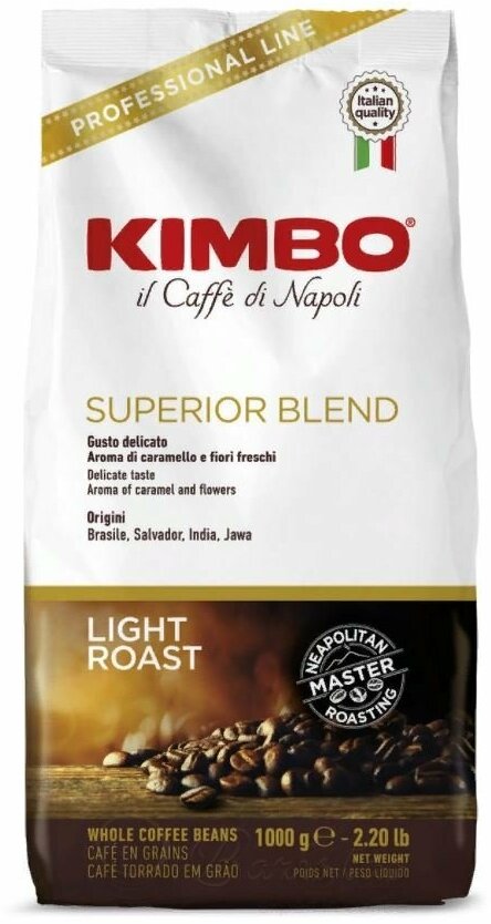 Kimbo Superior Blend кофе в зернах пакет 1 кг (14005)