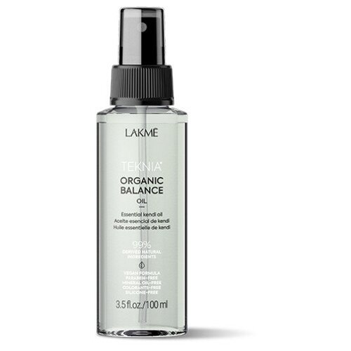 Lakme Teknia Organic Balance OIL Эфирное масло кенди для питания и смягчения волос и кожи, 100 г, 100 мл, бутылка