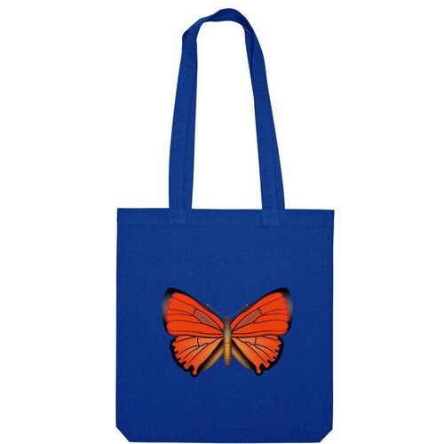 Сумка шоппер Us Basic, синий детская футболка бабочка червонец огненный 140 синий