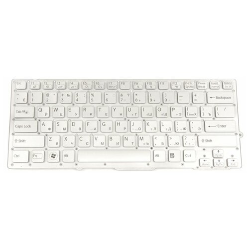 Клавиатура для ноутбуков Sony VPC-SD, VPC-SB Series RU, Silver клавиатура для ноутбука sony vaio vpc sb 148950161 nsk sd0lf