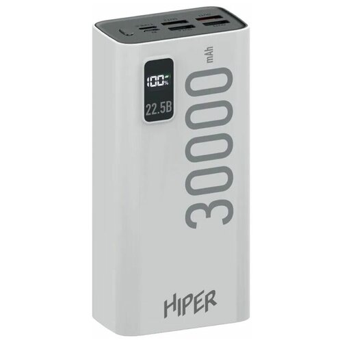 Внешний аккумулятор HIPER EP 30000 30000mAh 3A QC PD белый 279000₽
