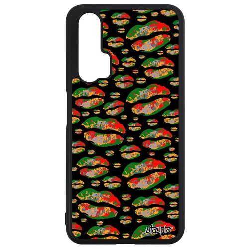 фото Чехол на телефон huawei nova 5t, "губы" поп-арт незнакомка utaupia