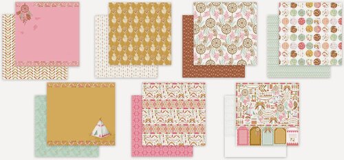 Изображение товара Mr.Painter PSR-K-BG93 Набор бумаги для скрапбукинга 190 г/кв. м 30.5×30.5см 7 листов Ловец снов