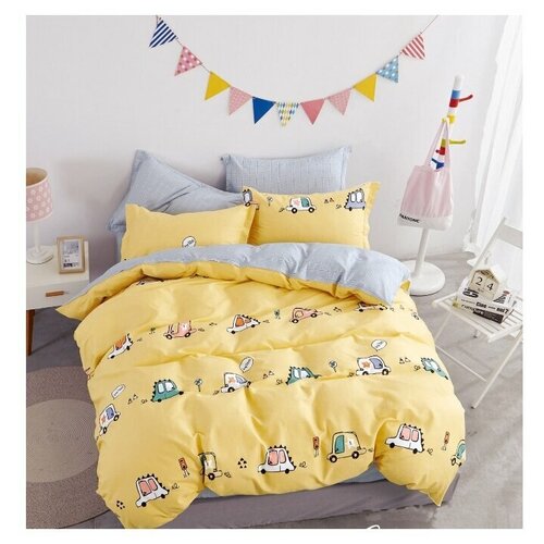 фото Постельное белье 1.5-спальное tango tpig4-1204, сатин, 50 х 70 и 70 х 70 см желтый